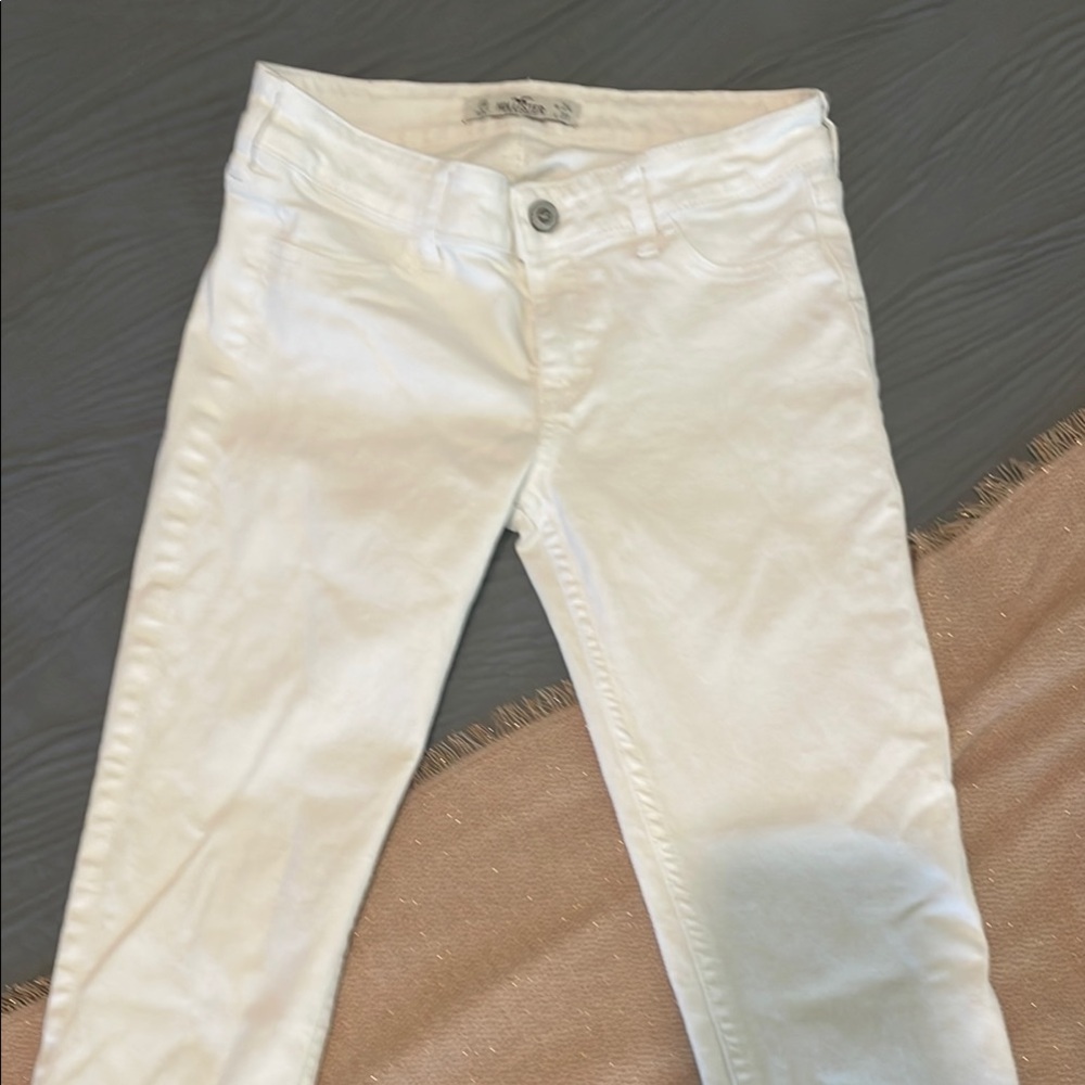 White Hollister Skinny Jeans